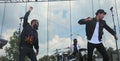 Capital Cities in concert at The Bonnaroo Music and Arts Festival Royalty Free Stock Photo