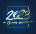 Bonne Annee 2023 holiday card Royalty Free Stock Photo