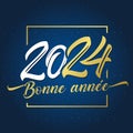 Bonne Annee 2024 holiday card