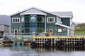 Bonne Bay Marine Station and docks at Norris Point Royalty Free Stock Photo