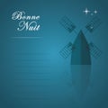 Bonne nuit. Vector illustration decorative design