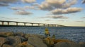 Bonner Bridge Oregon Inlet North Carolina Royalty Free Stock Photo