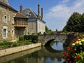 Bonneval, France, with flowers