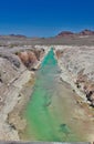 Potash Canal in Bonneville Salt Flats in Utah