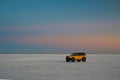 Bronco on Bonneville Salt Flats