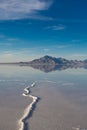 Bonneville Salt Flats International Speedway Royalty Free Stock Photo