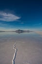 Bonneville Salt Flats International Speedway Royalty Free Stock Photo