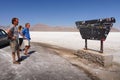 Bonneville Salt Flats International Speedway, Utah Royalty Free Stock Photo