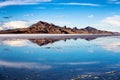 Bonneville salt flats reflection