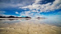 Bonneville salt flats reflection Royalty Free Stock Photo