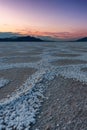 Bonneville Salt Flats at sunset outside Salt Lake City, Utah Royalty Free Stock Photo