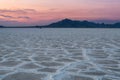 Bonneville Salt Flats at sunset outside Salt Lake City, Utah Royalty Free Stock Photo