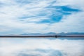 Bonneville Salt Flats, Tooele County, Utah, United States. Royalty Free Stock Photo