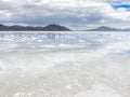 Bonneville Salt Flats with Water, Utah