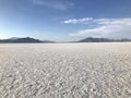 Bonneville Salt Flats in Western Utah Royalty Free Stock Photo