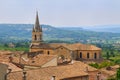 Bonnieux charming old small village and church the Provence region
