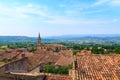 Bonnieux charming old small village and church the Provence region