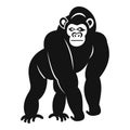 Bonobo icon, simple style