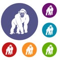 Bonobo icons set