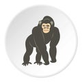 Bonobo monkey icon circle