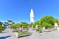 Bonsai Garden and Giant White Guan Yin Statue at Linh Ung Pagoda