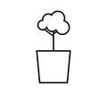 Bonsai icon illustrated