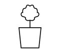 Bonsai icon illustrated