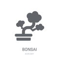 Bonsai icon. Trendy Bonsai logo concept on white background from