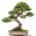 Bonsai tree isolated on white background Royalty Free Stock Photo