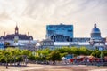 Bonsecours market or marche bonsecours building and the city hall of Montreal in Quebec, Canada Royalty Free Stock Photo