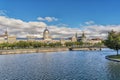 Bonsecours Market and pond Royalty Free Stock Photo