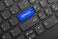 Bonus button keyboard Royalty Free Stock Photo