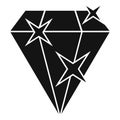 Bonus diamond icon, simple style