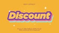 Bonus Discount Sale Colorful Text Effect Font Type