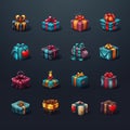 bonus gift box game ai generated Royalty Free Stock Photo