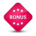 Bonus icon elegant pink diamond button