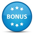 Bonus icon special cyan blue round button Royalty Free Stock Photo