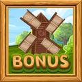 Bonus icon for slots game in farm style