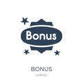 bonus icon in trendy design style. bonus icon isolated on white background. bonus vector icon simple and modern flat symbol for
