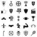 Bonus icons set, simple style Royalty Free Stock Photo