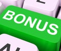 Bonus Key Shows Extra Gift Or Gratuity Online