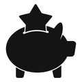 Bonus piggybank icon, simple style