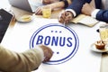 Bonus Prize Profit Incentive Additional Compensation Concept Royalty Free Stock Photo