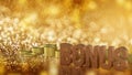 Bonus for Reword for Job or Business concept 3d Rendering Royalty Free Stock Photo