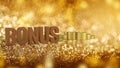 Bonus for Reword for Job or Business concept 3d Rendering Royalty Free Stock Photo