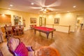 Bonus room with billiard table