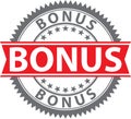 Bonus sign, certified badge, vector illustration