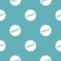 Bonus sign pattern seamless blue Royalty Free Stock Photo