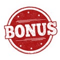 Bonus sign or stamp Royalty Free Stock Photo