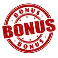 Bonus sign or stamp Royalty Free Stock Photo